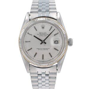 Rolex Datejust 1601 36mm Silver Index Dial Fluted Bezel Jubilee Band